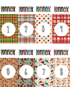 Custom name Fall & Christmas (46 options)