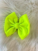 Load image into Gallery viewer, Neon yellow bow
