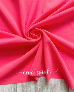 Neon coral bow