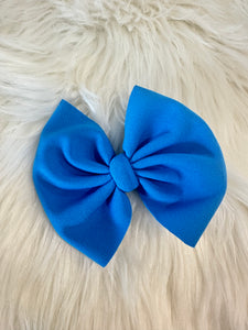 Neon blue bow